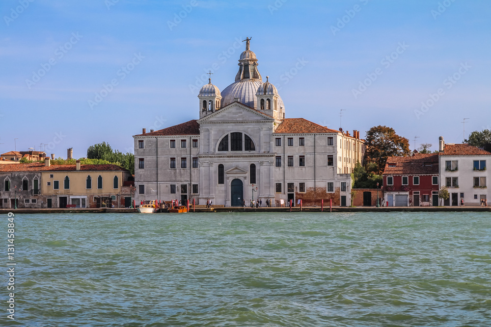 Facades of houses in the Italian Venice