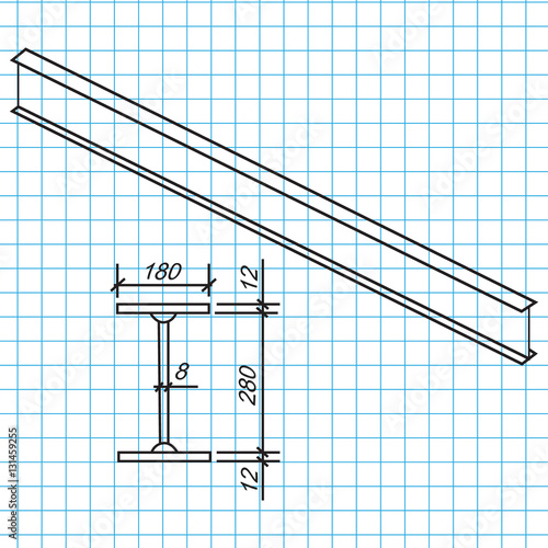 monochrome icon with steel structures