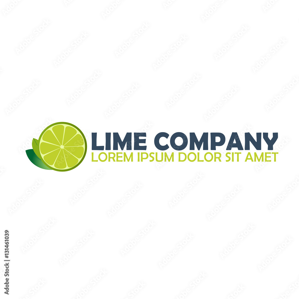 Lime logo company. Citrus. Vector logo illustration. Lime logo company. Citrus. Vector logo illustration.