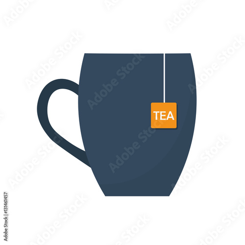 Tea time. Cup of tea. Vector illustration.