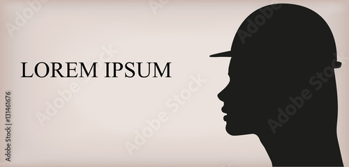 Woman girl lady female person young caucasian silhouette builder