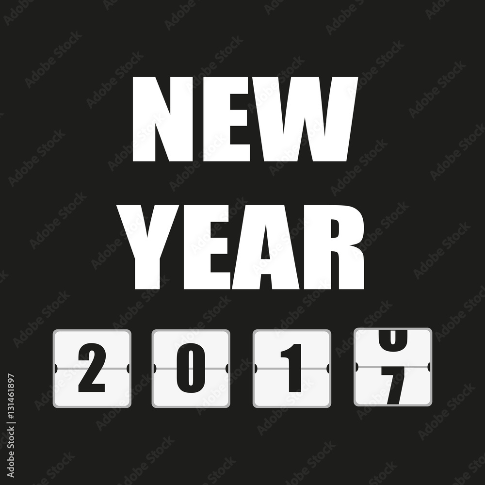 Obraz premium Happy New Year 2017