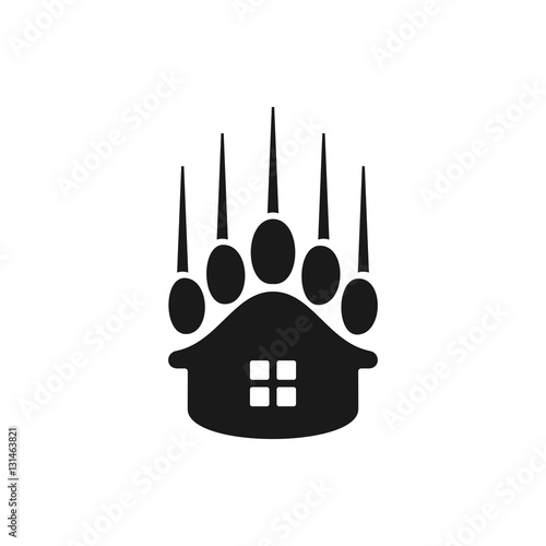paw home logo vector.