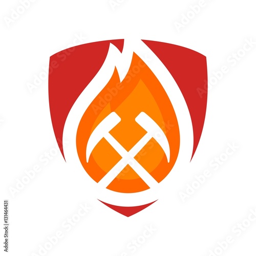 fireman logo vector.