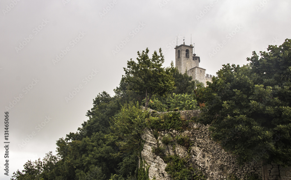 Guaita fortress bell tower in San Marino on Mount Titano Guaita fortress bell tower in San Marino on Mount Titano