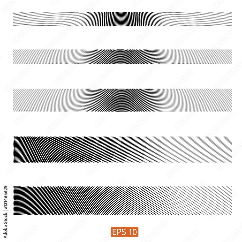 Set design element. Vector illustration. Line halftone pattern with ...