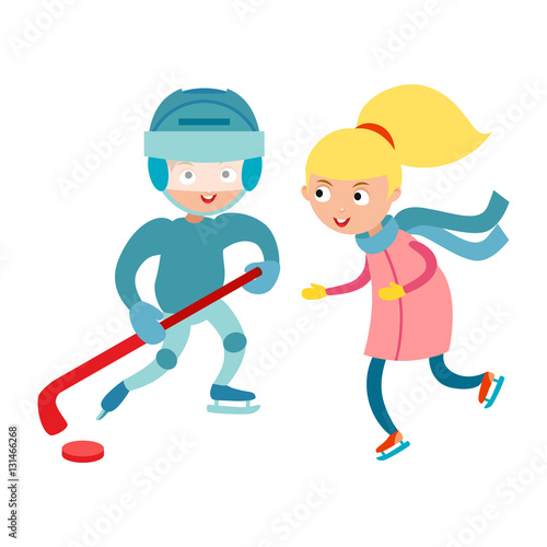 Sport children vector.