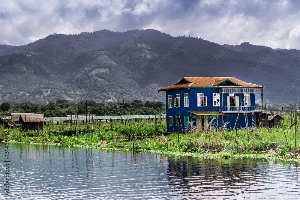 Naklejka premium Inle Lake, Myanmar