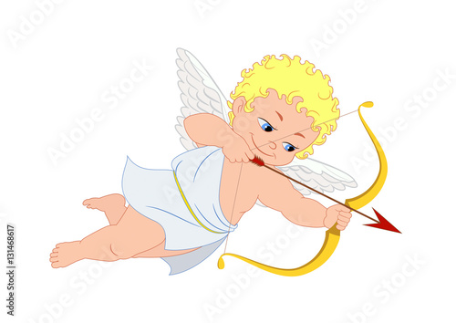 The cupid for Valentine's Day or weddings