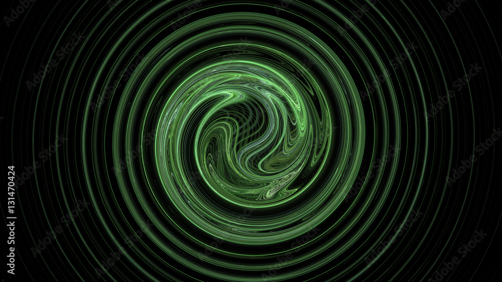 Green spiral abstract background Green spiral abstract background