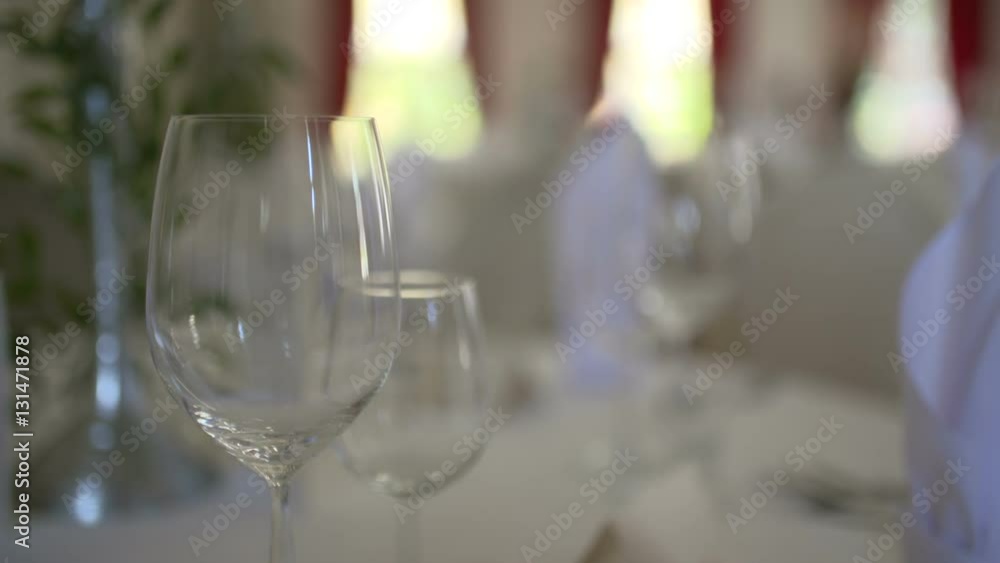 decorated table for a wedding dinner