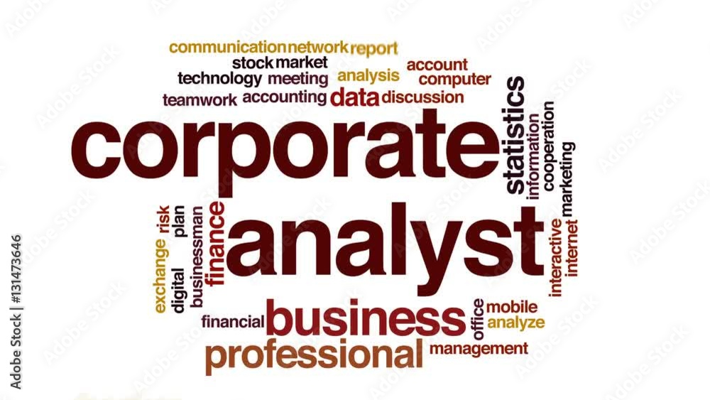 Corporate analyst animated word cloud. Corporate analyst animated word cloud.