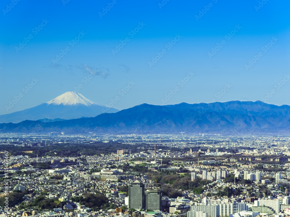 横浜方面からの富士山