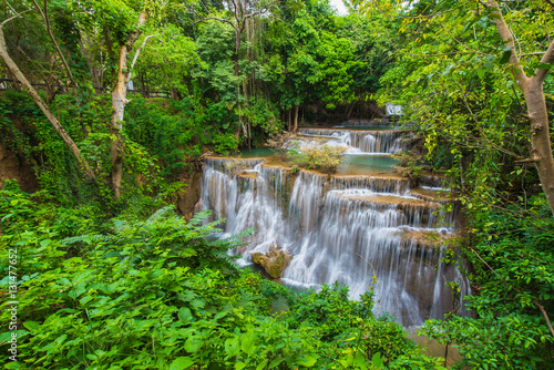 Waterfalls in the tropical rain forest  in Thailand