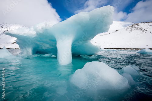 Svalbard iceberg closeup