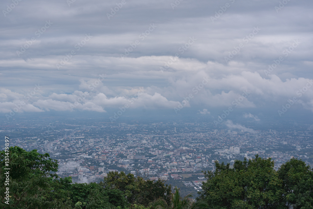 Chiang Mai city From high