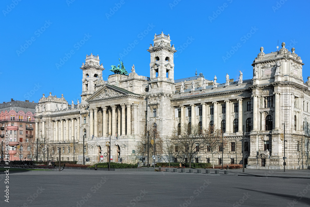 The building of Ethnographic Museum, former Royal Hungarian Palace of Justice in Budapest, Hungary