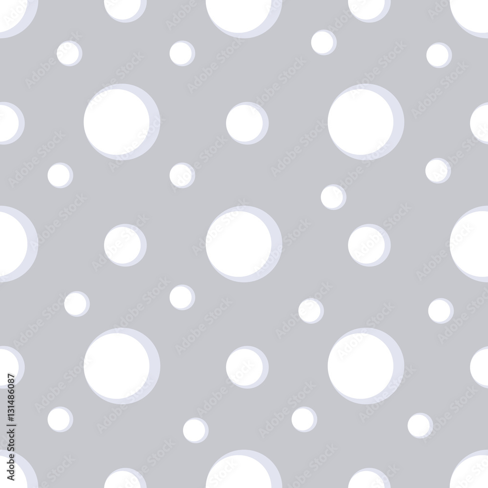 Simple seamless snow pattern with snowflakes
