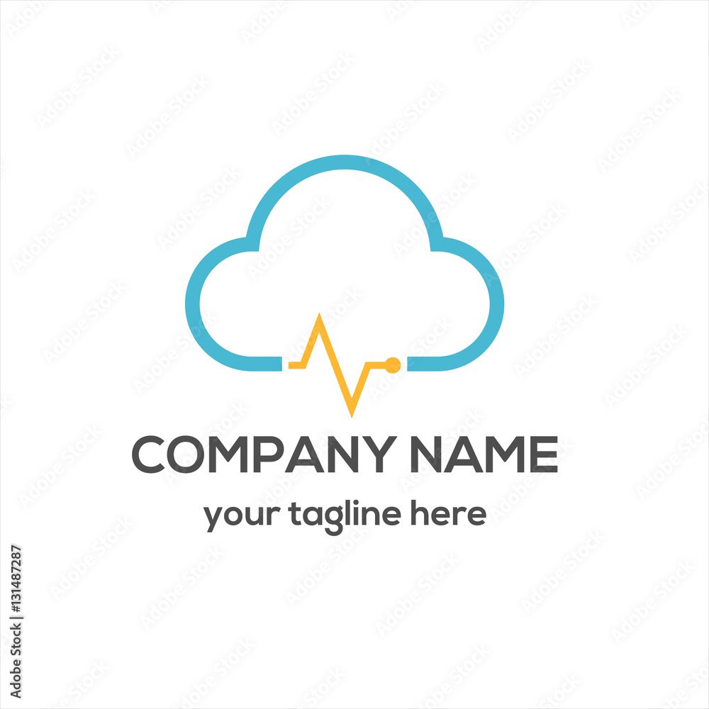 Cloud Network Logo Vector Cloud Network Logo Vector