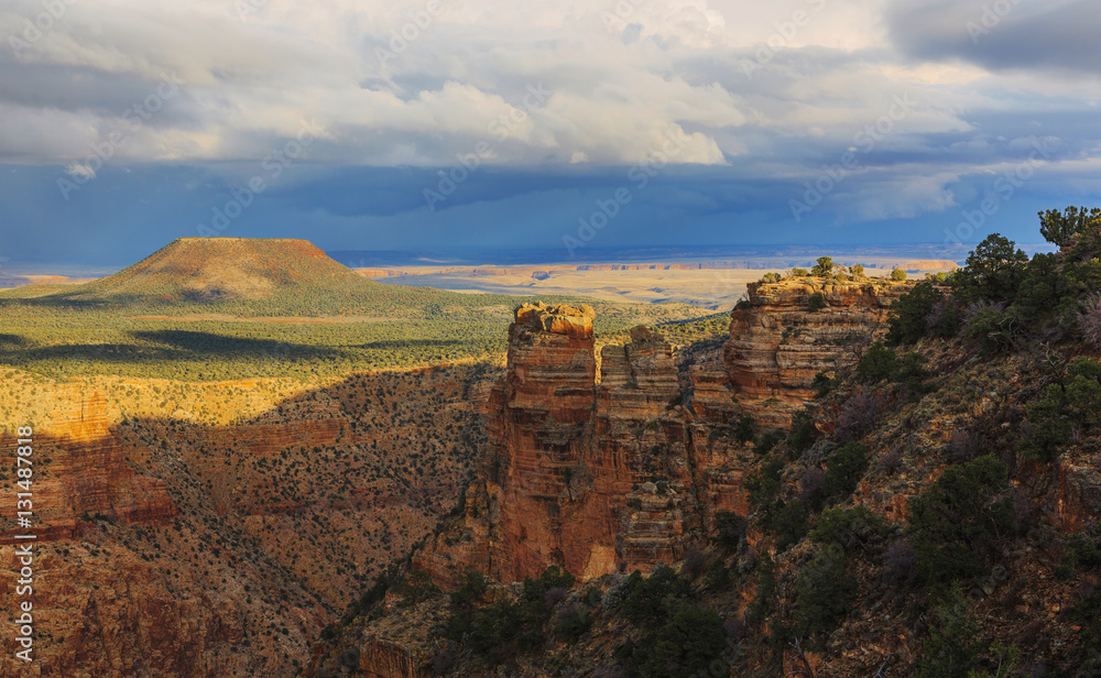 Beautiful scene of breathtaking landscape in Grand Canyon Nation