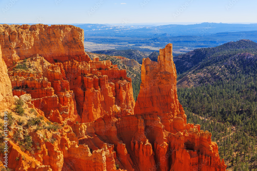 Excellent view of breathtaking landscape in Bryce Canyon Nationa