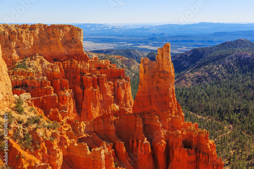 Excellent view of breathtaking landscape in Bryce Canyon Nationa