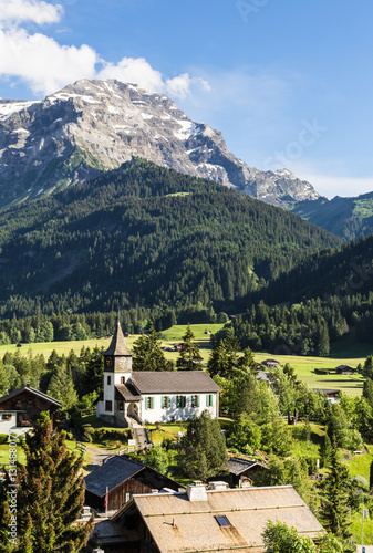 Wallpaper Mural The Diablerets village in Canton Vaud in Switzerland. Torontodigital.ca