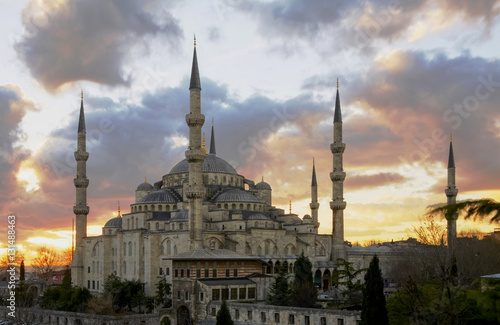 Sultan Ahmet Mosque under the clouds
