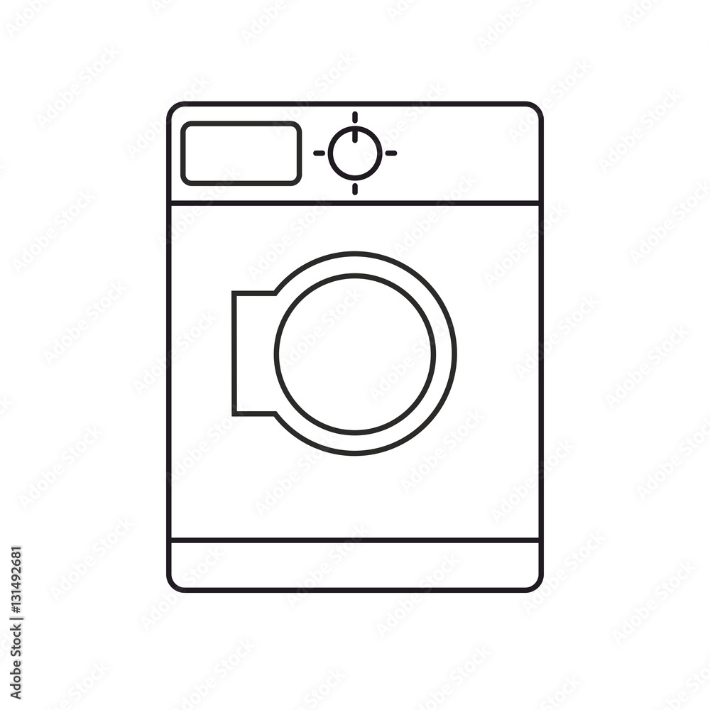 Washing machine icon isolated on white background . Vector design. Washing machine icon isolated on white background . Vector design.