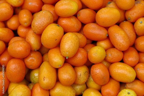 Quadro su tela Fresh orange cumquat citrus fruits