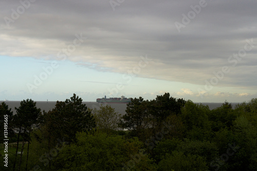 Himmel an der Küste Sturmwolken