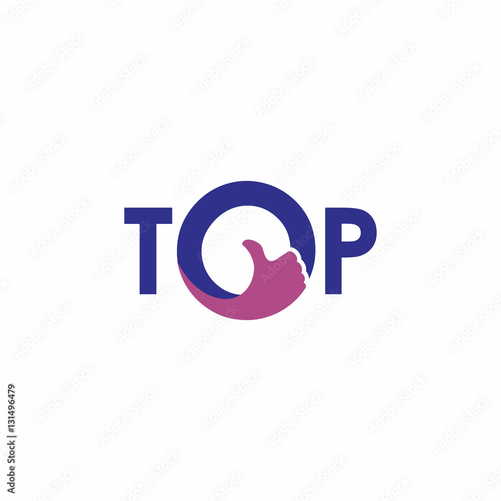 Letter Top thumb logo Letter Top thumb logo