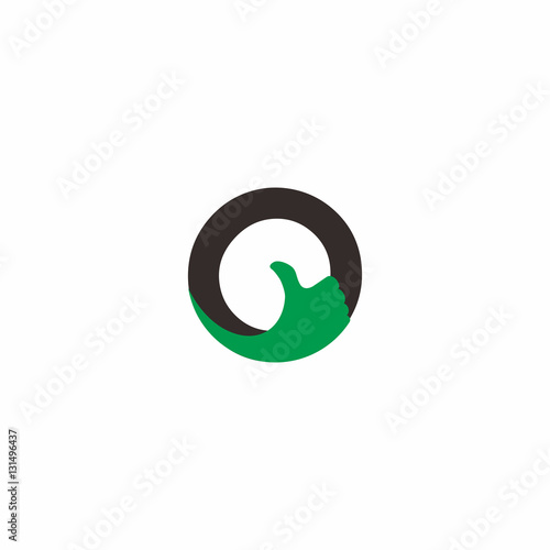 letter o thumb logo photo