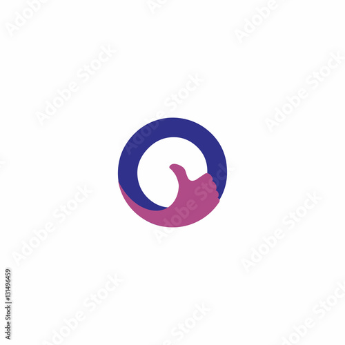 letter o thumb logo
