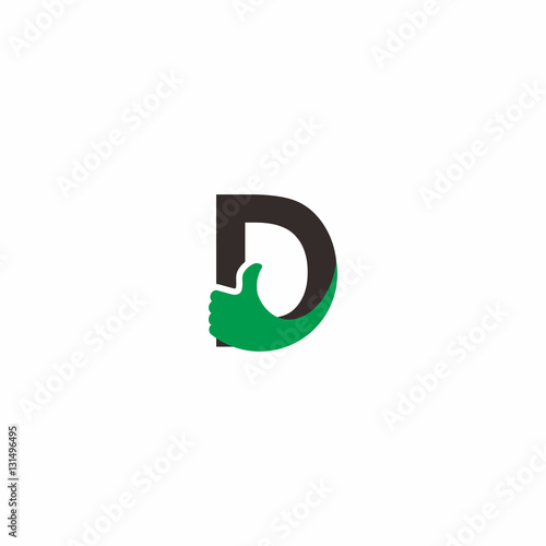 letter d thumb logo