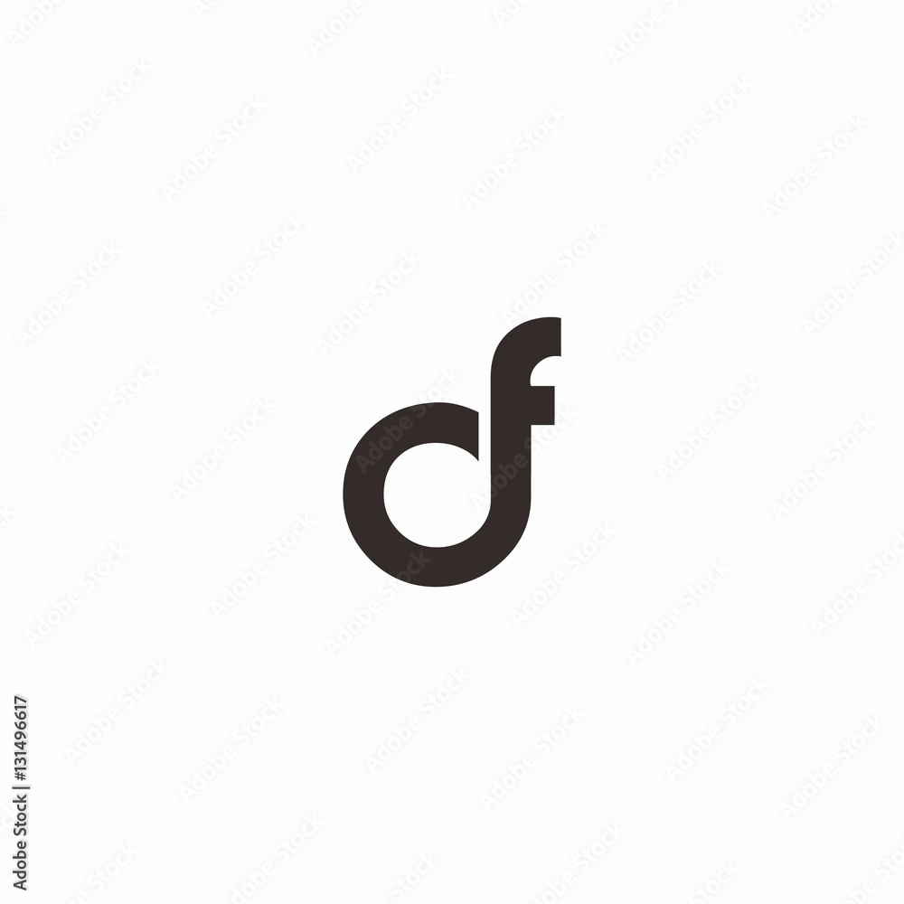 Letter df Logo Letter df Logo
