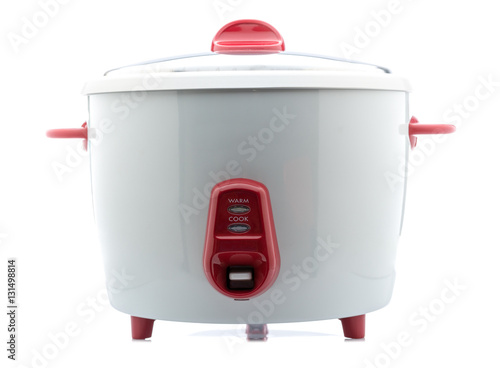 Electric Rice Cooker with White background