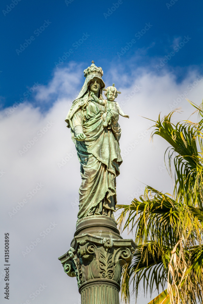Obraz premium Column of Holy Virgin Mary, Stella Maris Monastery in Haifa