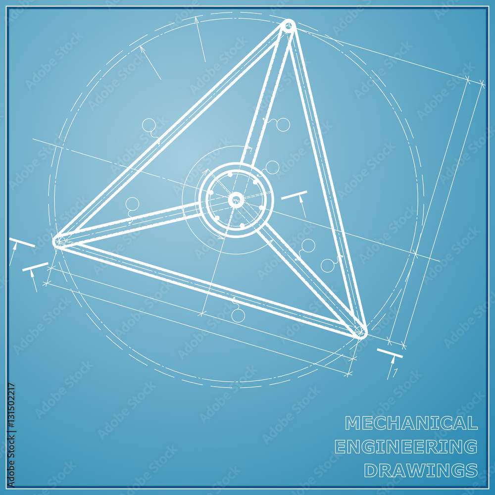 Mechanical engineering drawings. Engineering Vector background. blue and white Mechanical engineering drawings. Engineering Vector background. blue and white