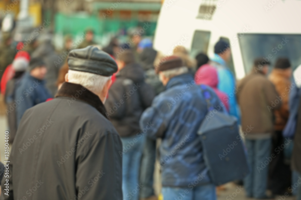 Blurred background of people crowd Blurred background of people crowd