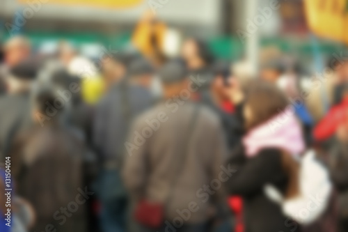 Blurred background of people crowd © Africa Studio