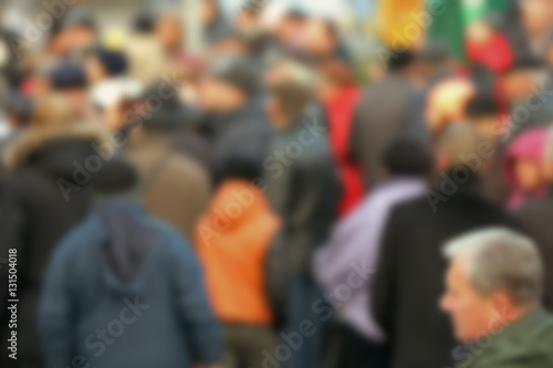 Blurred background of people crowd © Africa Studio