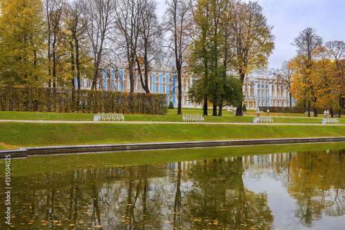 autumn landscape in Catherine Park, Tsarskoye Selo (Pushkin), Saint Petersburg