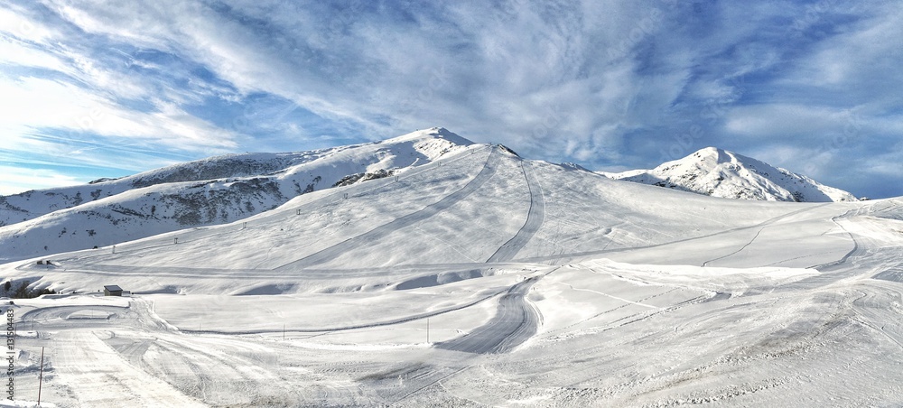 panorama di Pian Munè nelle Alpi Cozie