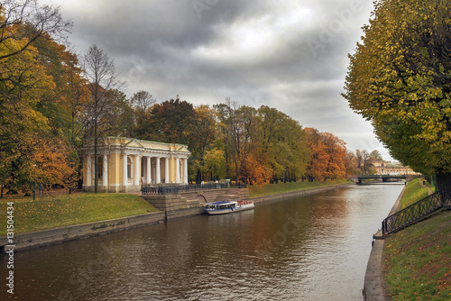 Mikhailovsky Garden and Moyka river, Saint Petersburg, Russia