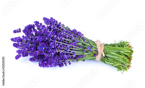 Fototapeta Naklejka Na Ścianę i Meble -  Lavender bouquet isolated on white background