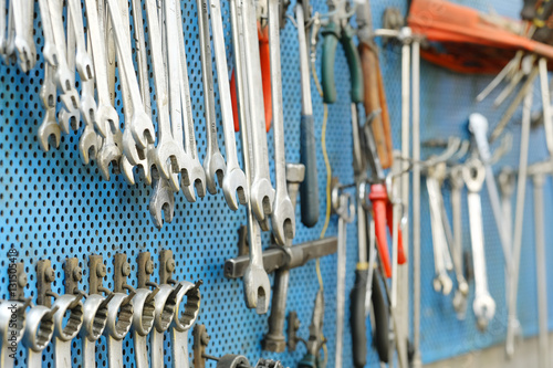 Set of different wrenches