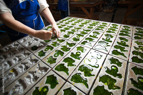 Marmalade production at the factory