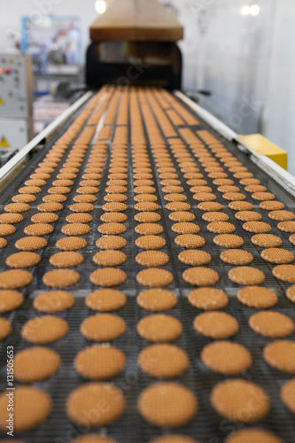 Production line of baking cookies