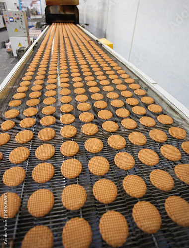 Production line of baking cookies